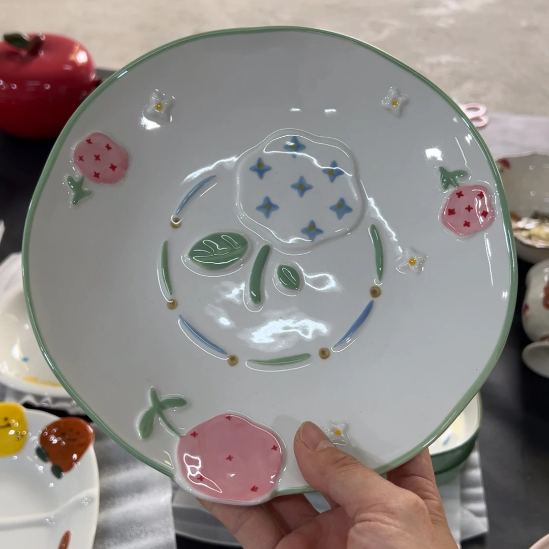 摆件高温陶瓷釉下彩微瑕！