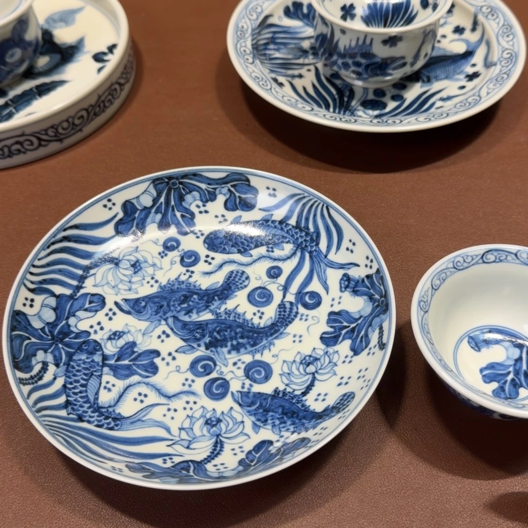 D***_手工手绘茶具盖碗杯子