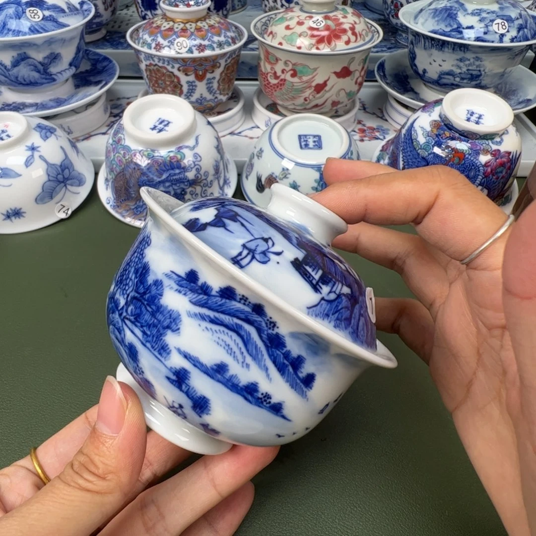 陶瓷景德镇纯手工纯手绘茶具木木1