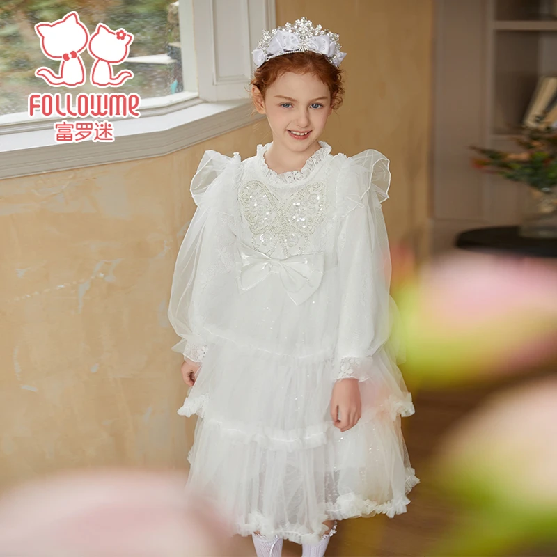 富罗迷2025春季新款儿童礼服裙公主风F5A7168L