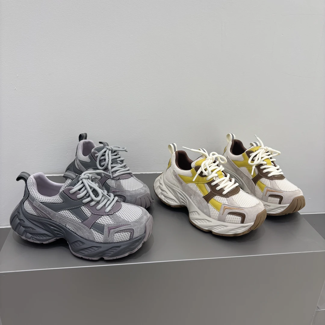 shougu/首谷2025厚底老爹鞋女款巨好看ins风秋冬款增高百搭运动鞋