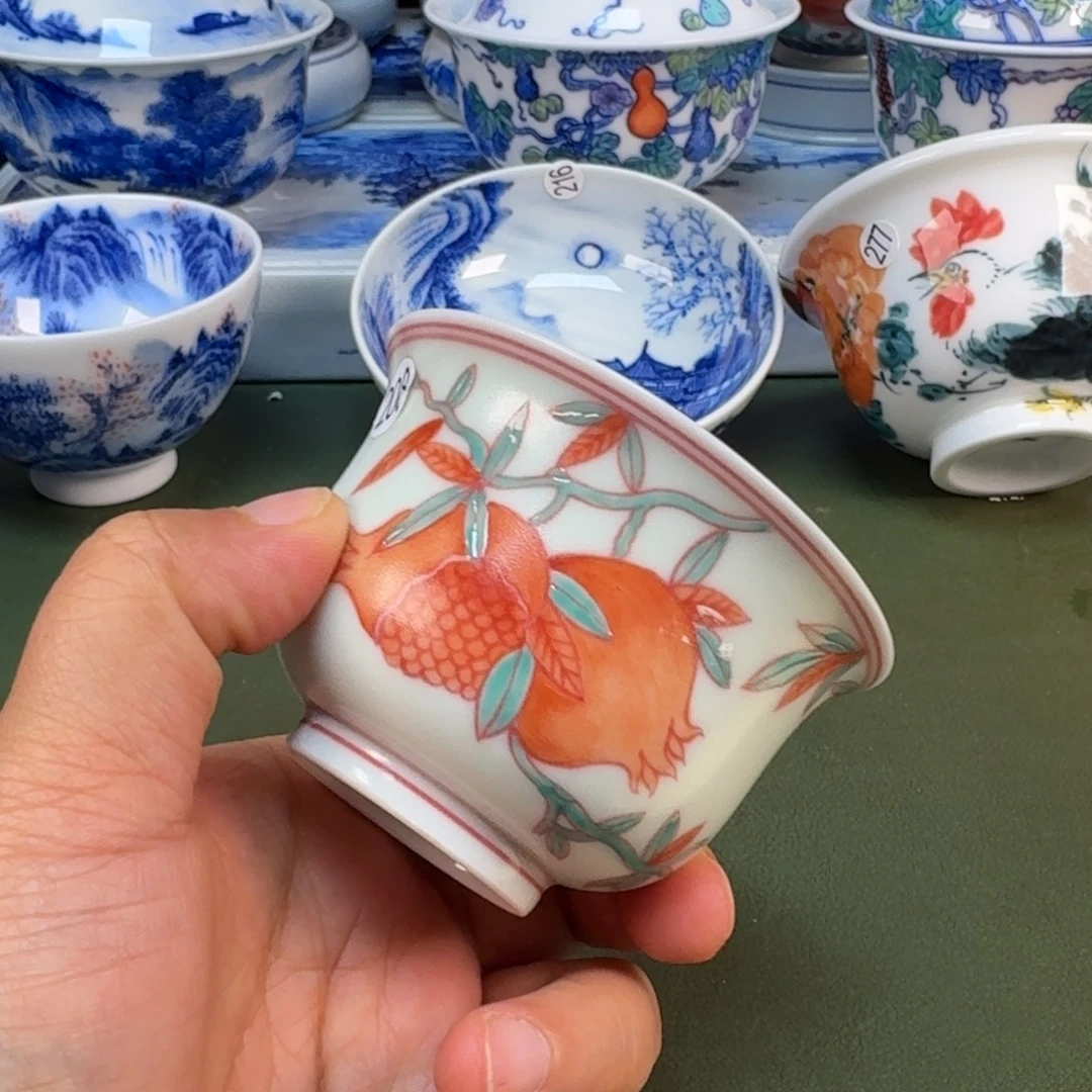 陶瓷景德镇纯手绘茶具圆圆208