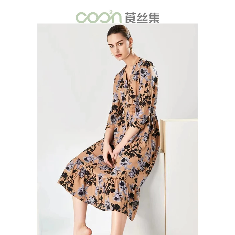 COO²N/莨丝集时尚百搭气质款连衣裙CLYQ006