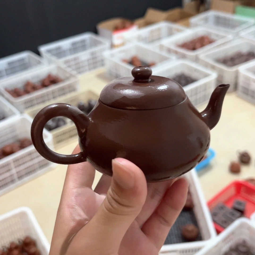 紫砂紫砂茶具红泥无添加不机车