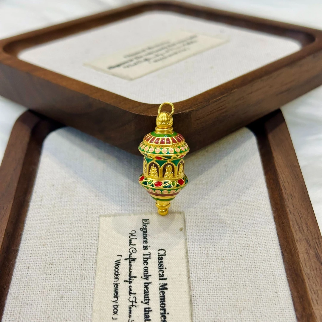 【618专场】999足金5G工艺黄金八大守护神转经筒