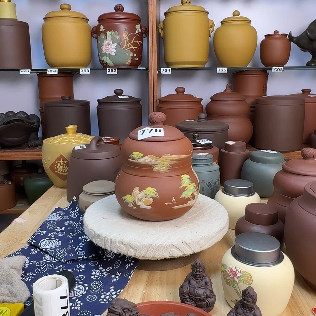 紫砂茶叶罐一斤茶叶罐处理不腿不换776