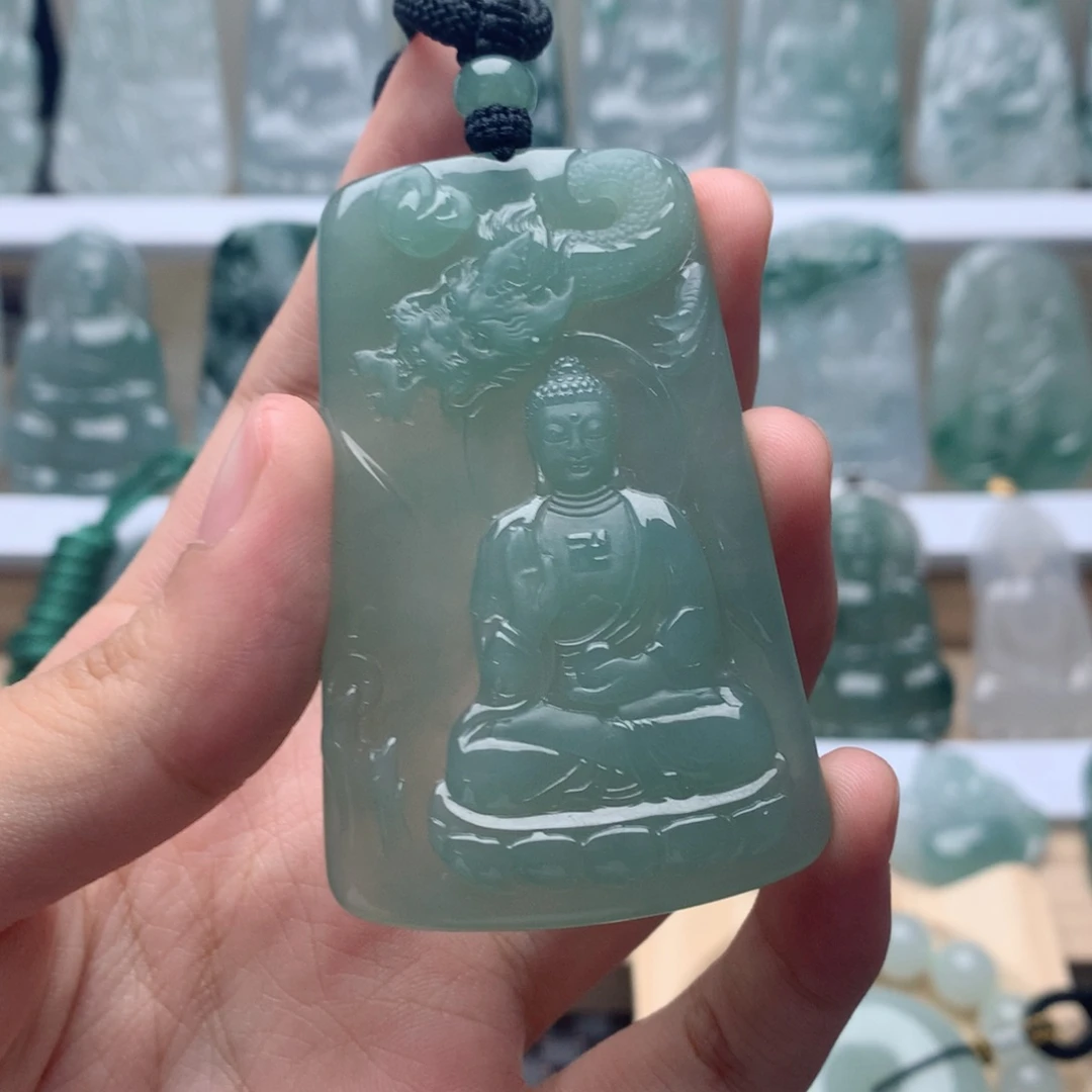 过***客吊坠(不含链)未镶嵌翡翠阿弥陀佛