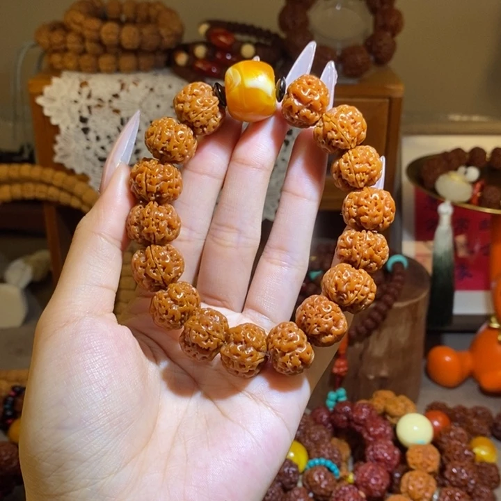 手串金刚菩提175半玉华桶蜜一物