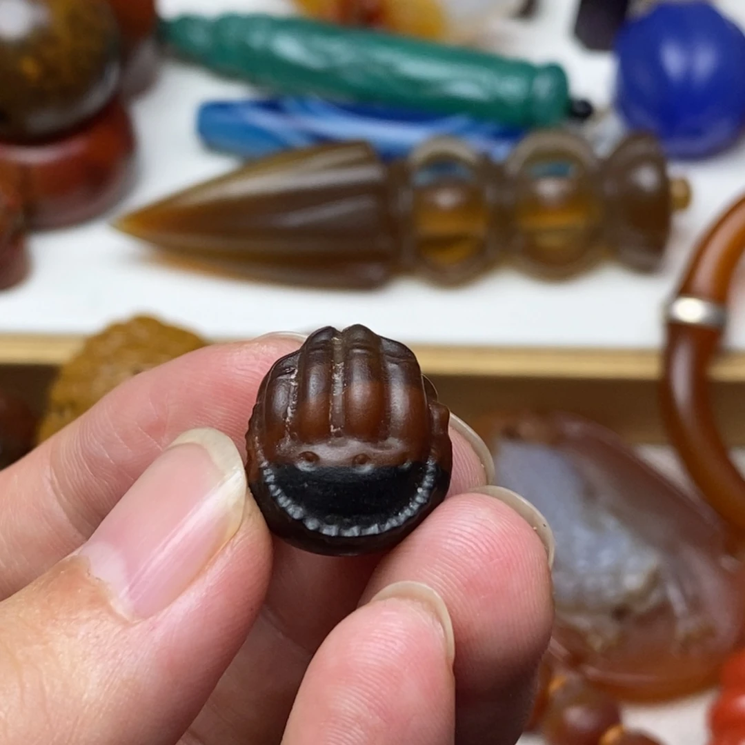 六***爷玛瑙/玉髓颈饰未镶嵌
