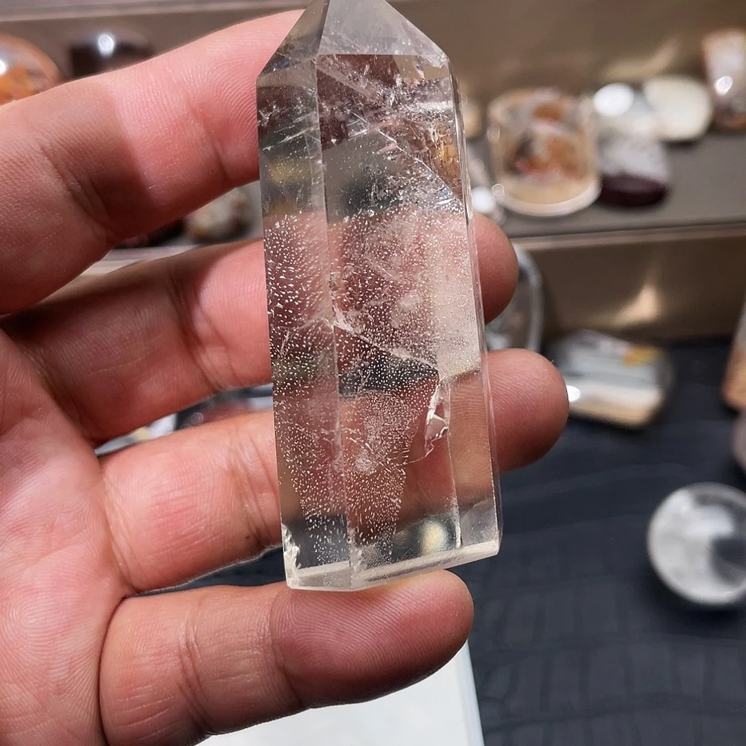 水晶颈饰未镶嵌?天然水晶
