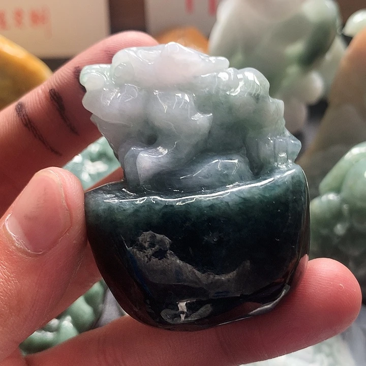 翡翠未镶嵌颈饰保真天然a货翡翠