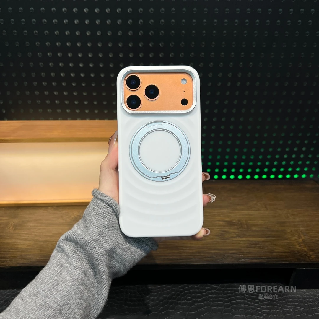 适用于苹果17promax手机壳iPhone17pro磁吸17保护套支架超薄个性