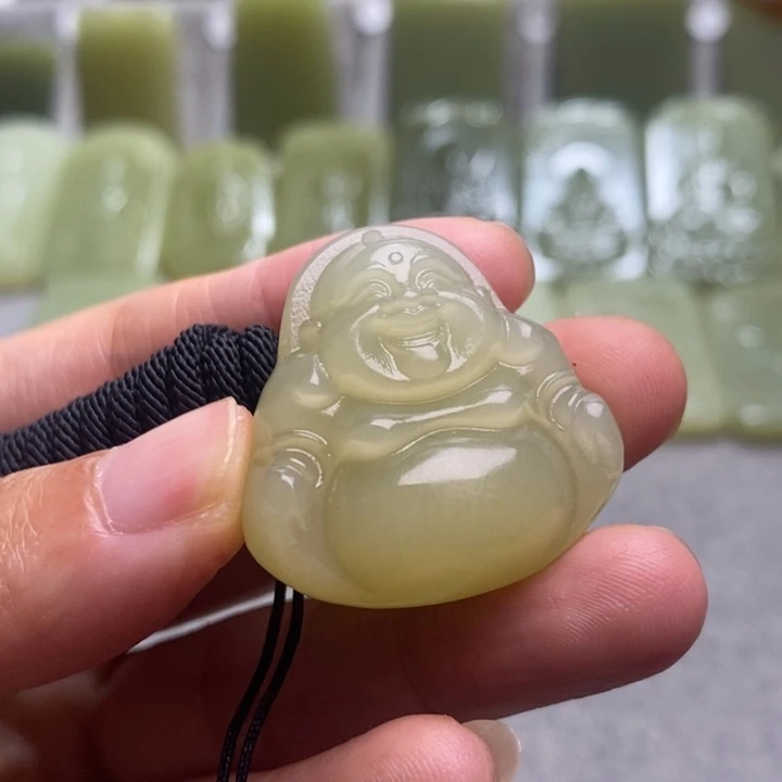 立体双面工弥勒佛