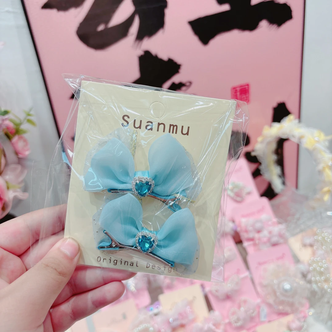 S6737-M爱莎蝴蝶结顶夹【满15包邮发货】