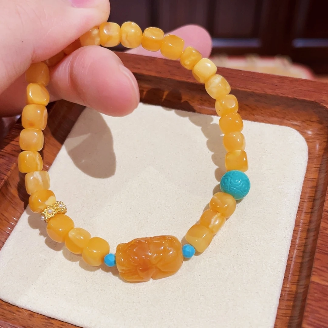 蜜蜡手链未镶嵌手串