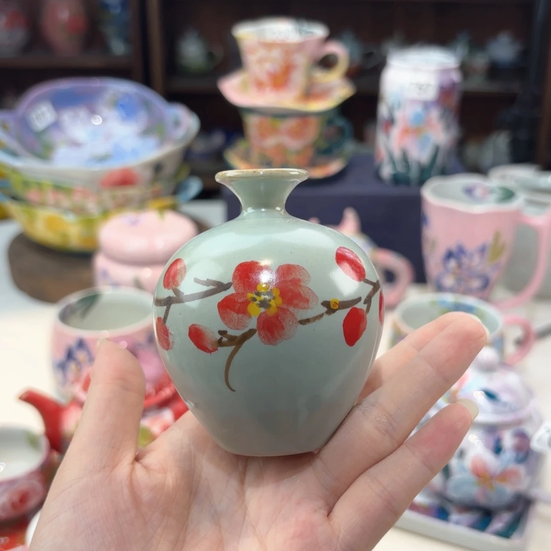 景德镇手绘高温釉下彩陶瓷茶具