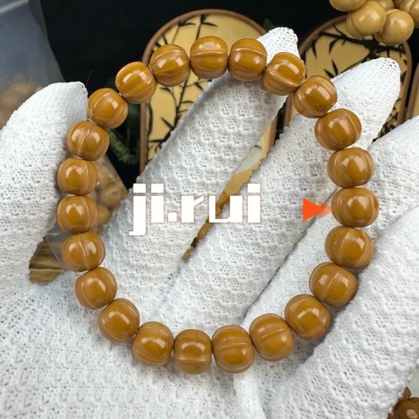 【吉瑞猴头】猴头手串小鲨鱼背全品无瑕文玩核桃