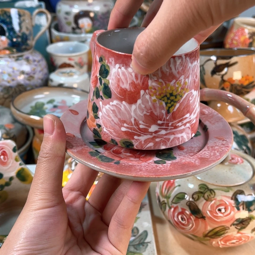 景德镇手工手绘杯