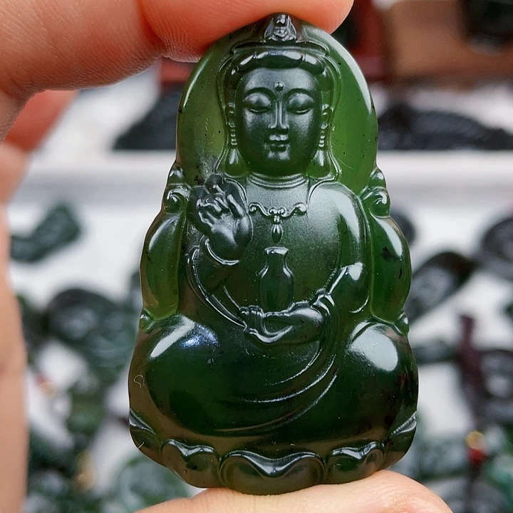 蛇纹石玉未镶嵌挂件