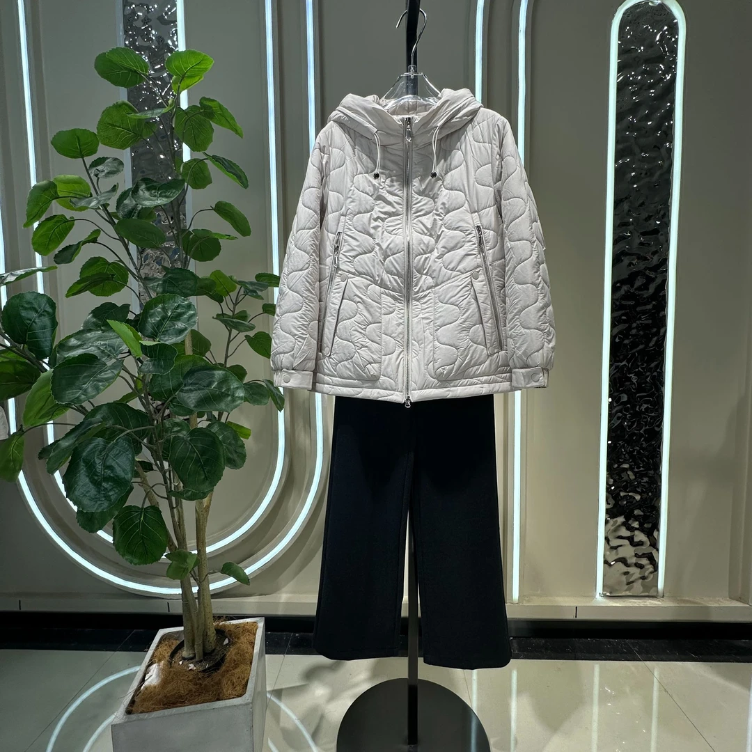 JIANKUAN 米白色棉服 JKN248562 衣长63