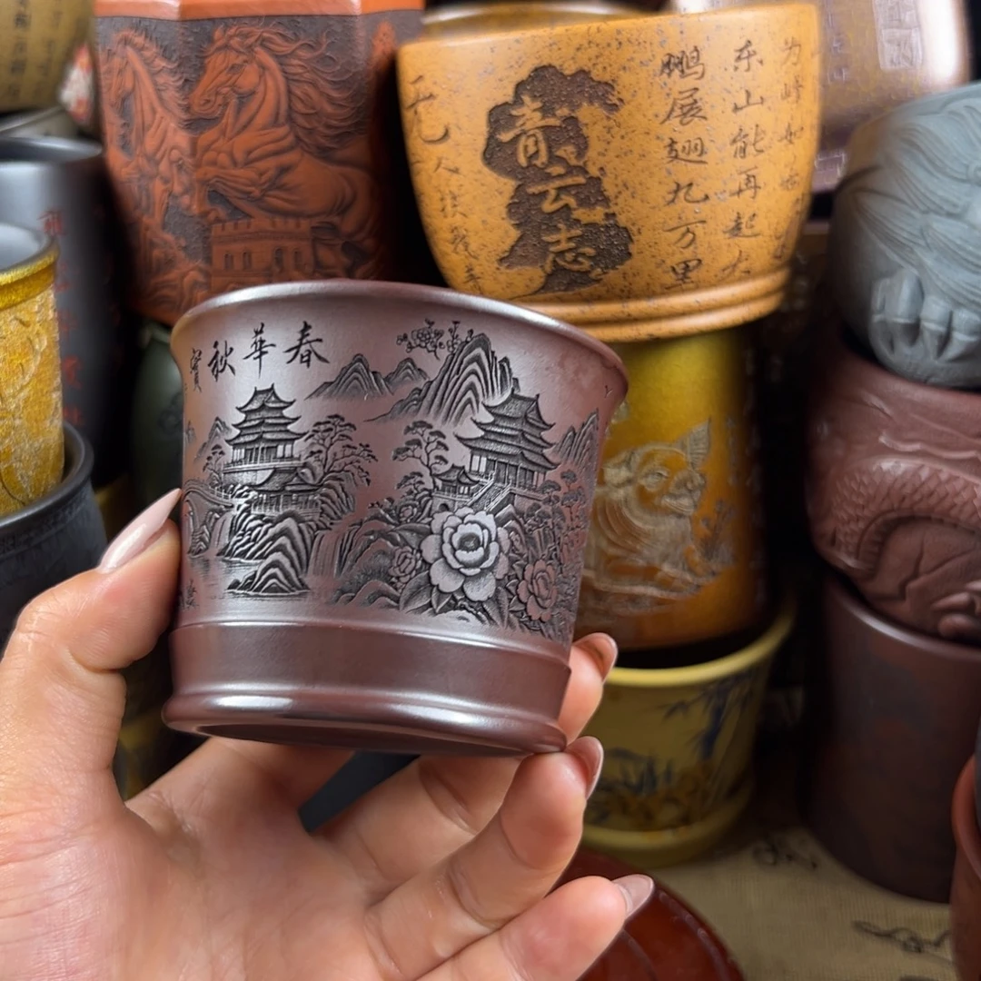 紫砂茶杯紫砂紫砂