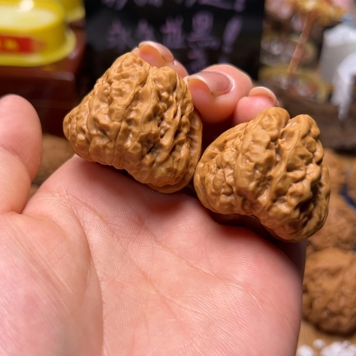 文玩核桃把件樂*36尺蛤蟆头49