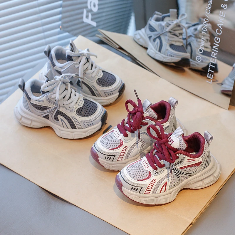 女童老爹鞋2025春季新款小女孩百搭运动鞋儿童软底鞋子男童童鞋潮