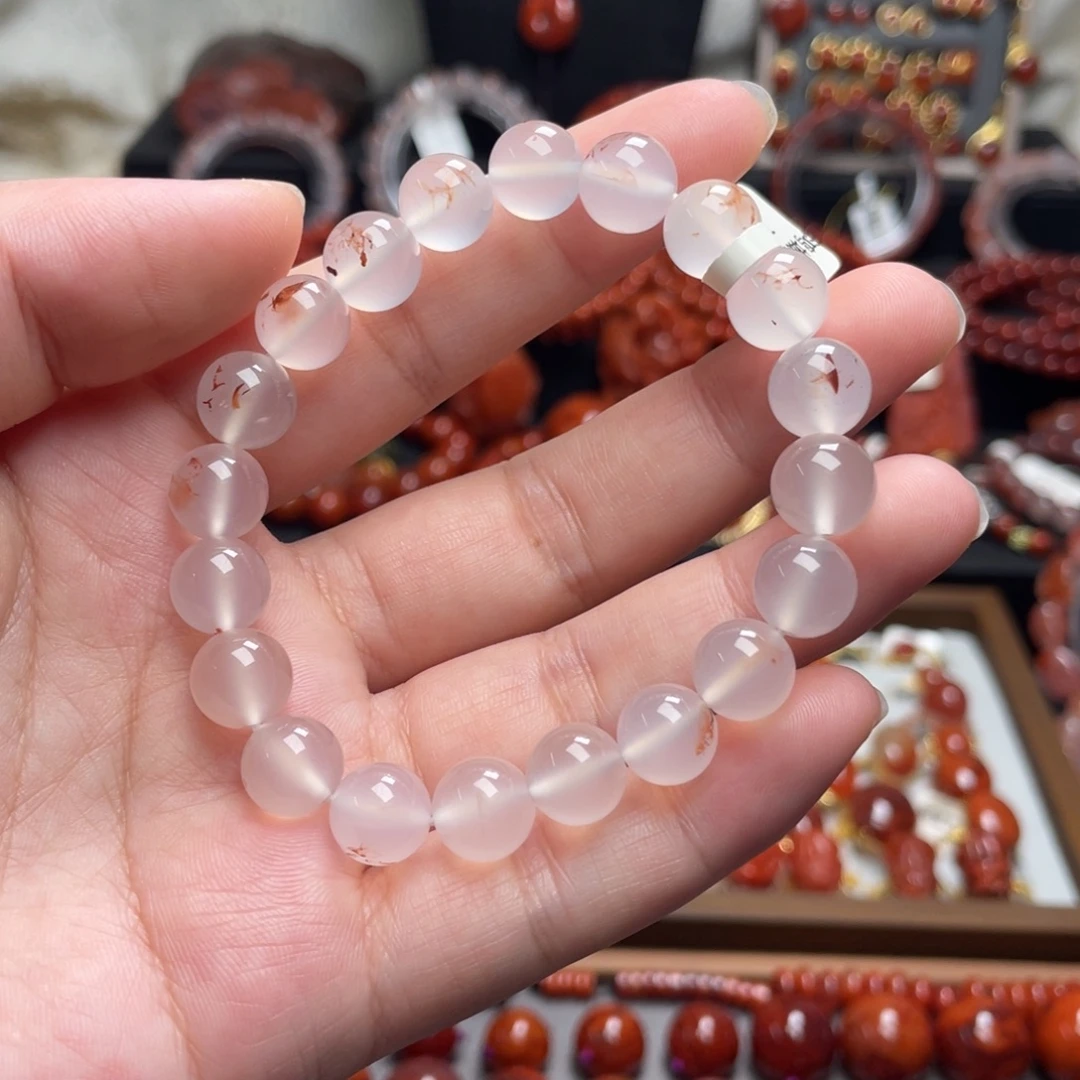 南红玛瑙未镶嵌9mm荔枝冻手串