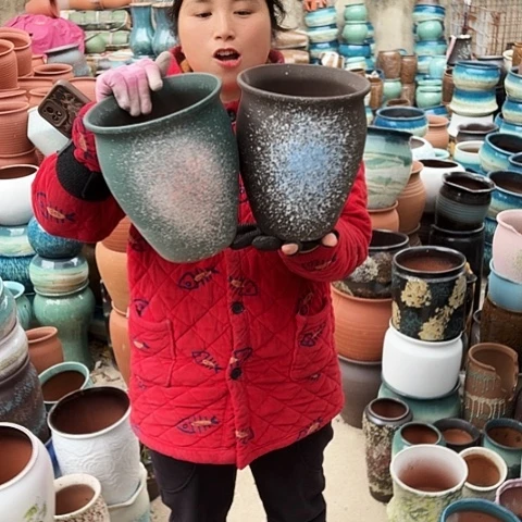 口18高22两个盆。