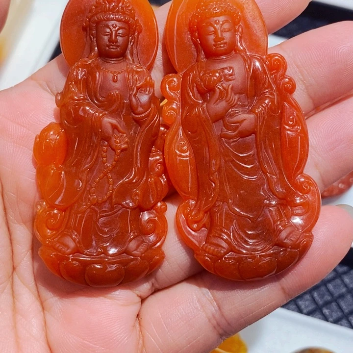 石英质玉（黄龙玉）未镶嵌吊坠
