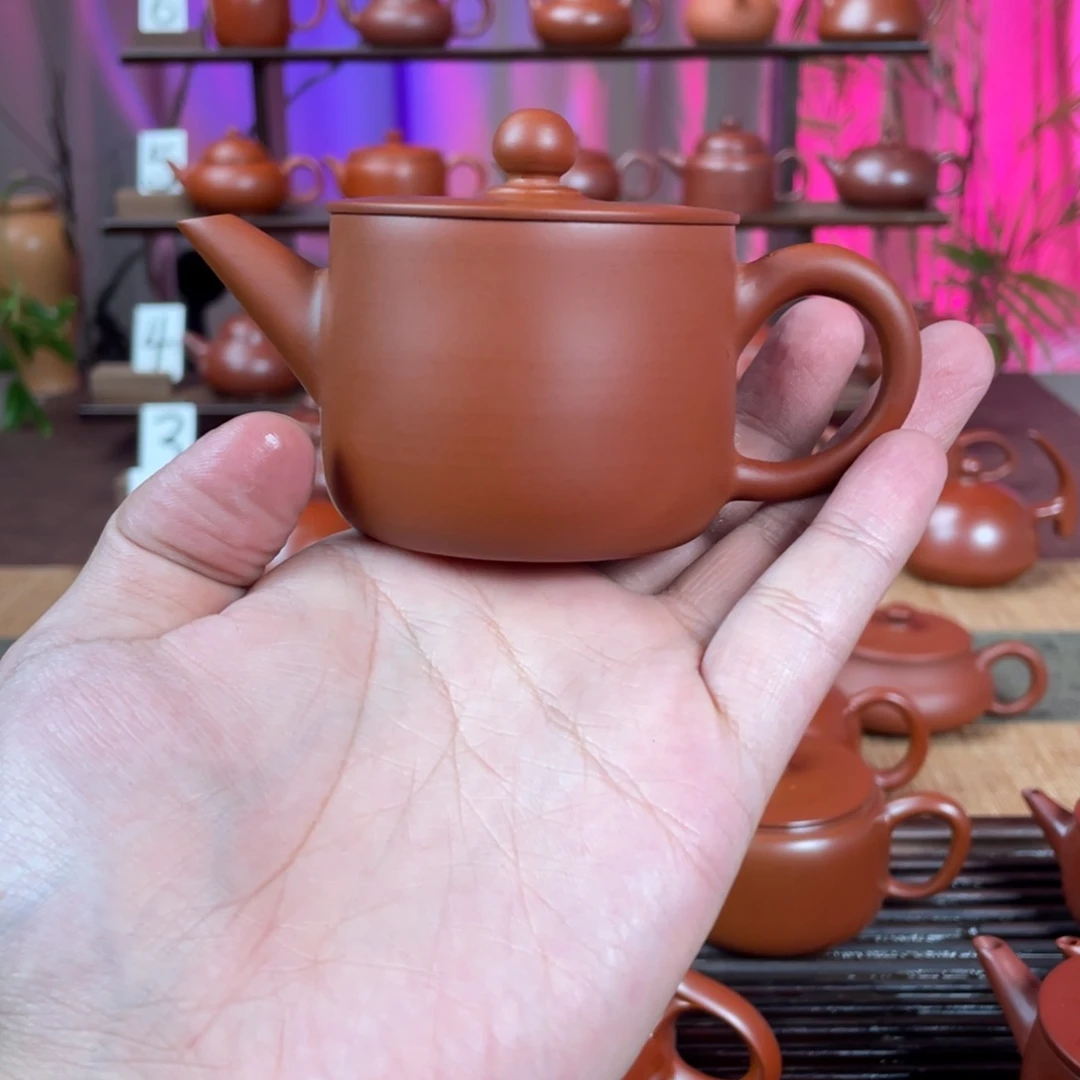 通***知茶壶紫砂精工汉瓦100cc