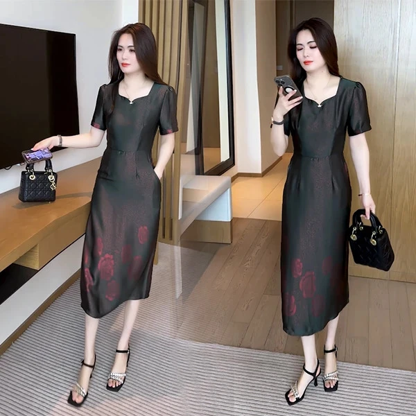 夏季新款穿搭气质显瘦遮肉时尚洋气休闲减龄套裙133