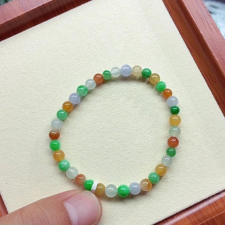 未镶嵌手链翡翠天然缅甸翡翠A货 卡5➕