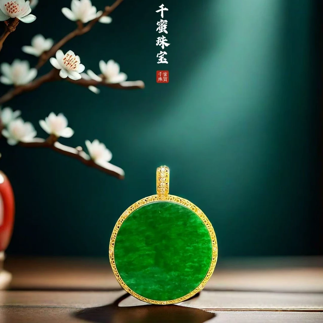 18K天然缅甸A货翡翠鸿福齐天8Q189