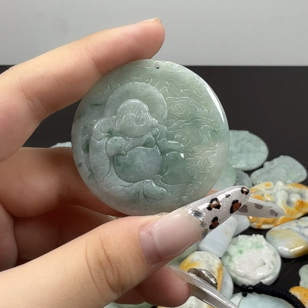 翡翠未镶嵌耳饰翡翠