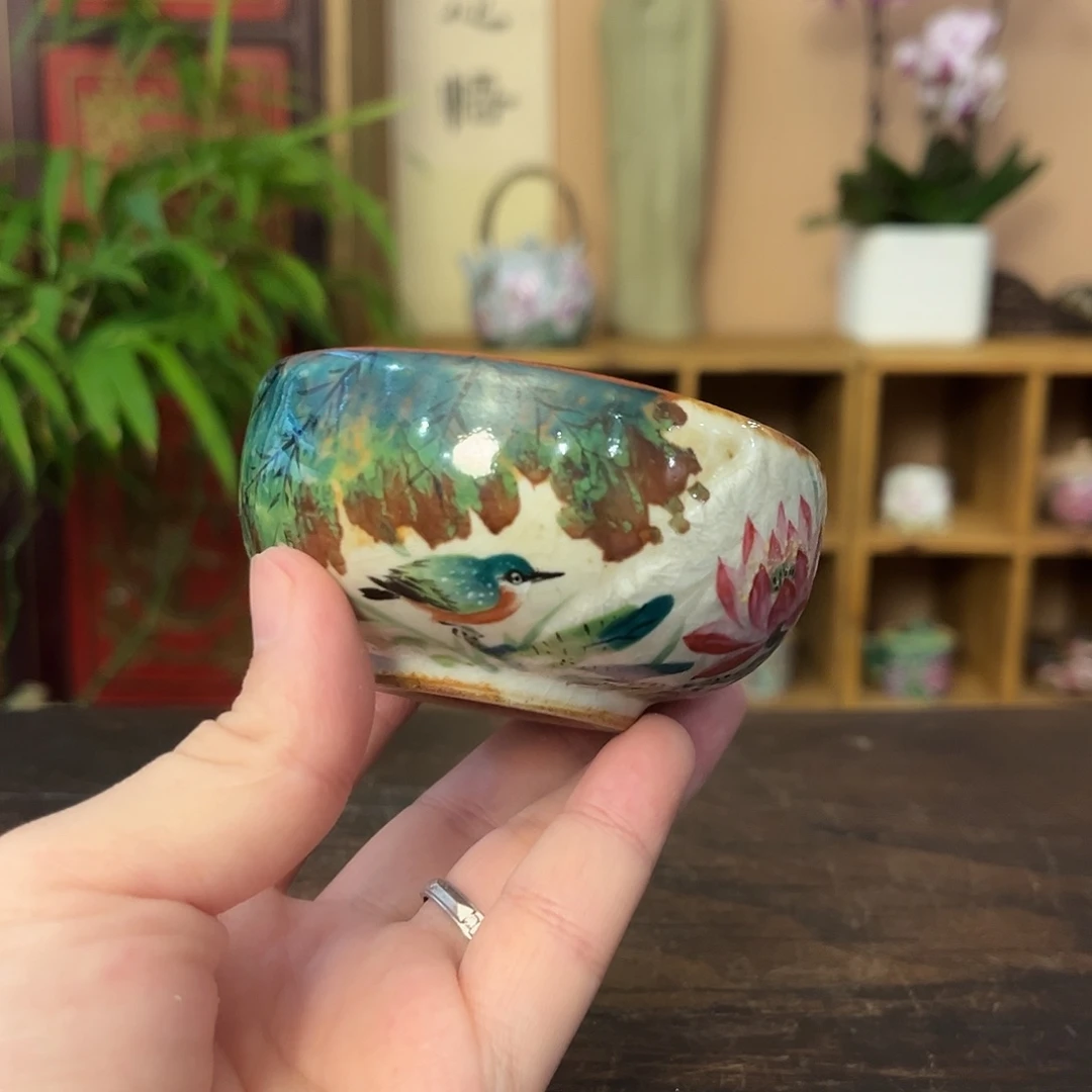 柴烧手工手绘陶瓷