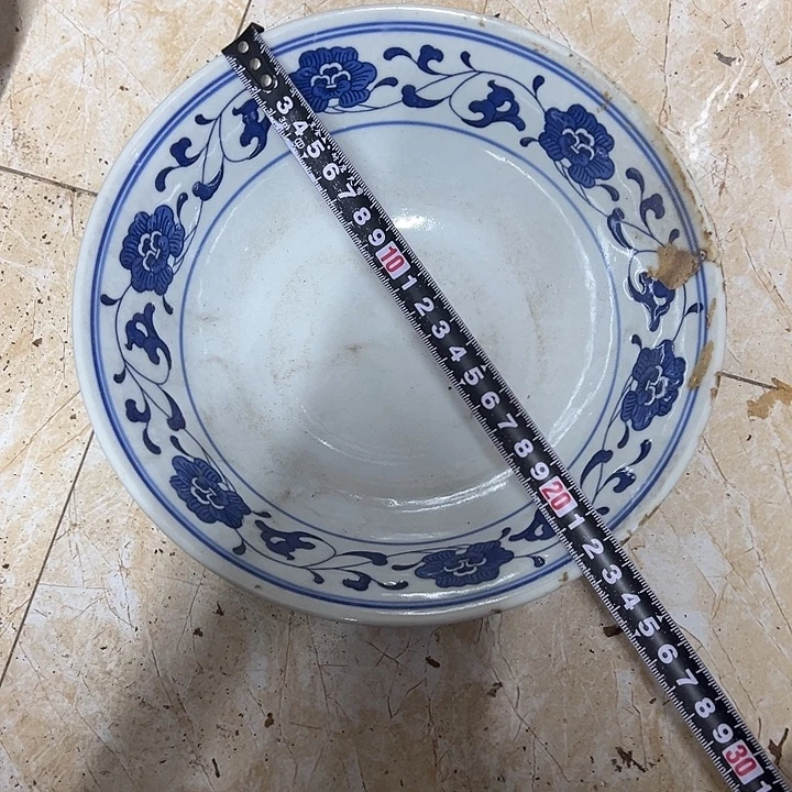 陶摆件23厘米芙蓉花碗