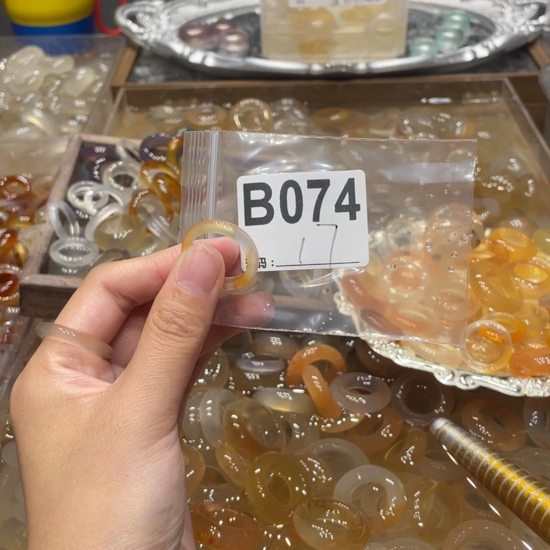 玛瑙/玉髓未镶嵌戒指074