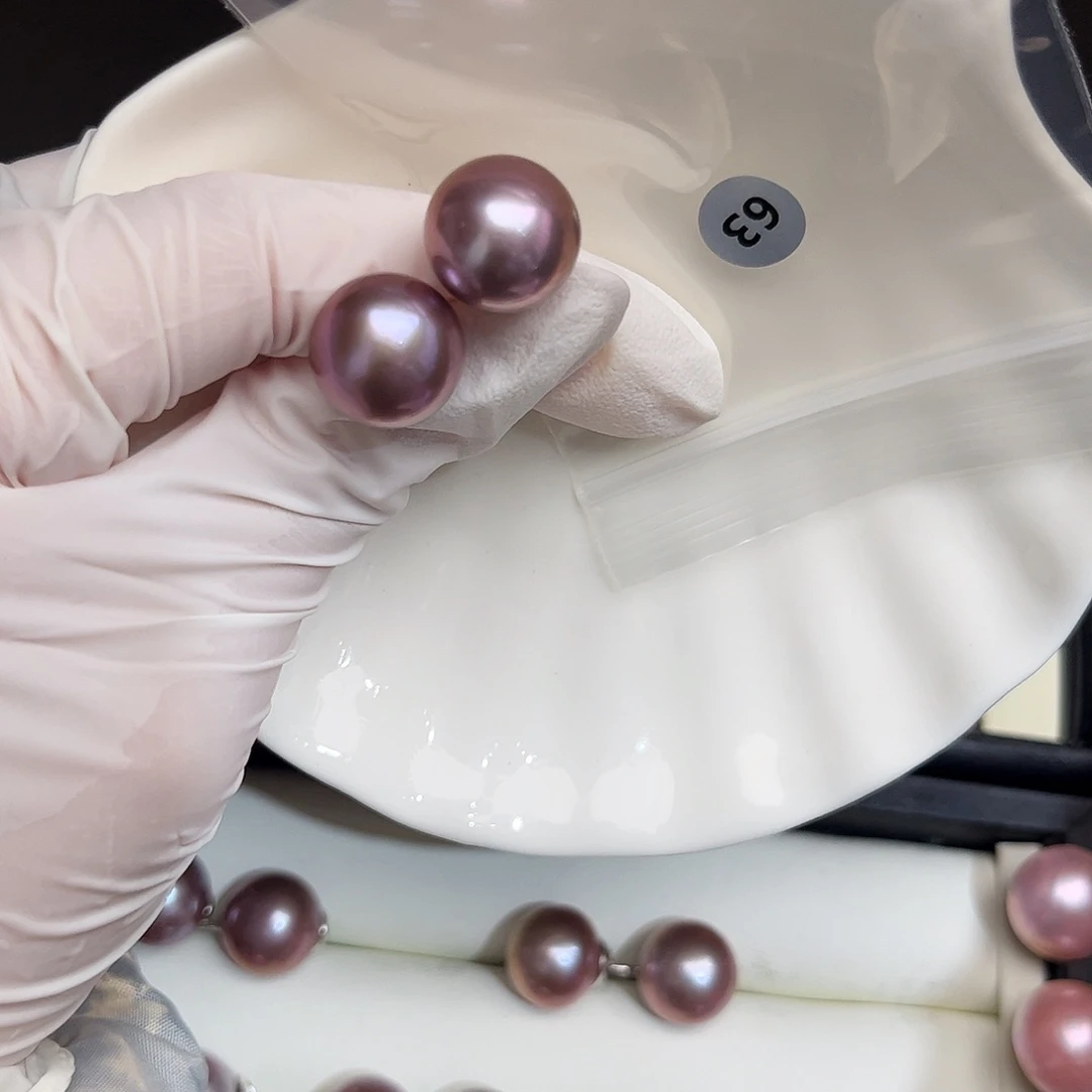 耳饰淡水珍珠银S925镶嵌