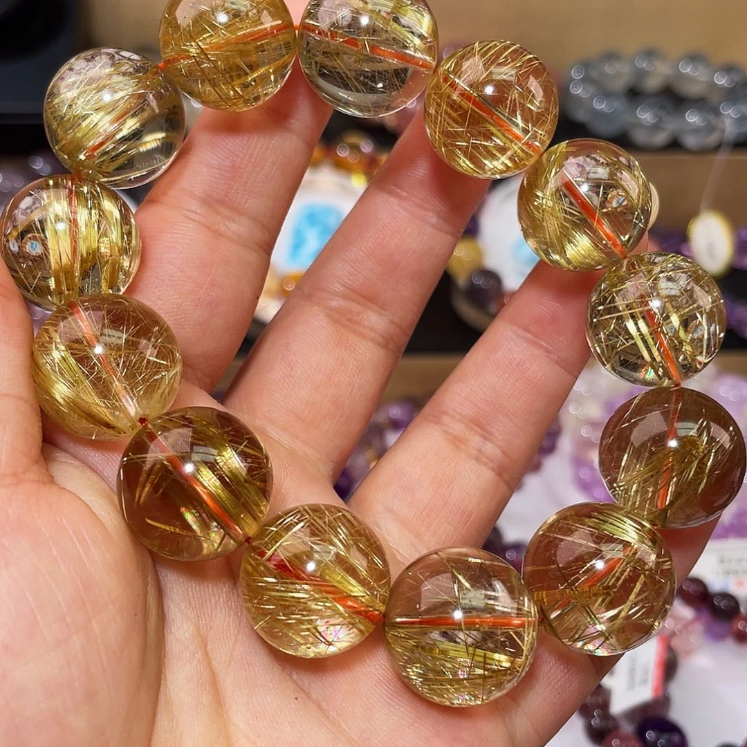 水晶手链未镶嵌钛晶19