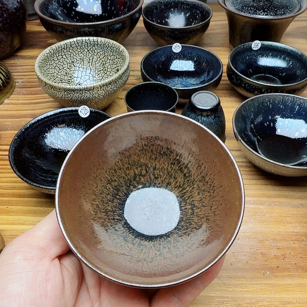 茶盏建窑建盏茶器微瑕