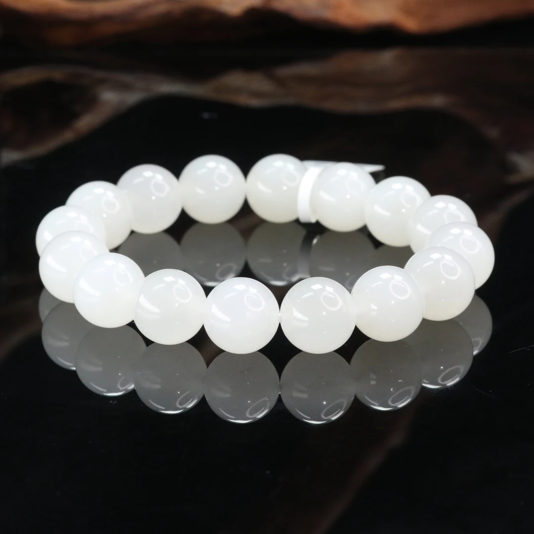 10和田玉一级白手串/900202上海嘉禾拍卖