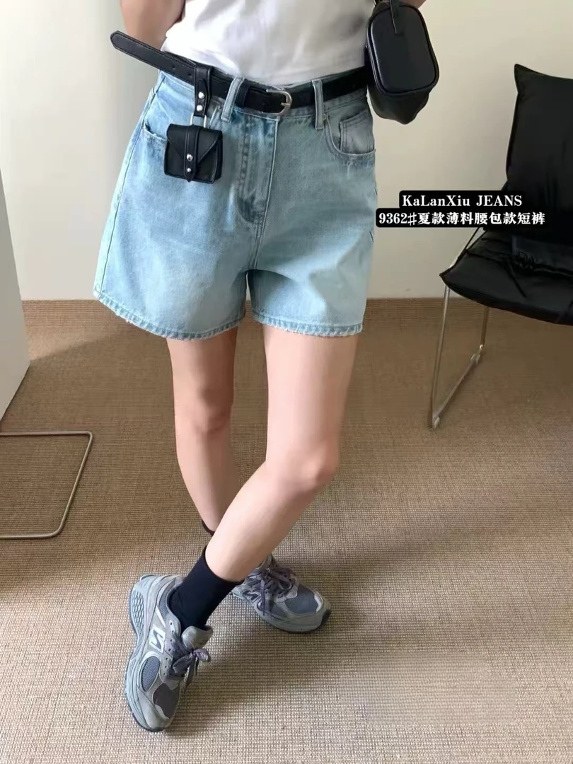 「可沐女装」夏款上新，时尚，百搭，休闲牛仔短裤9362
