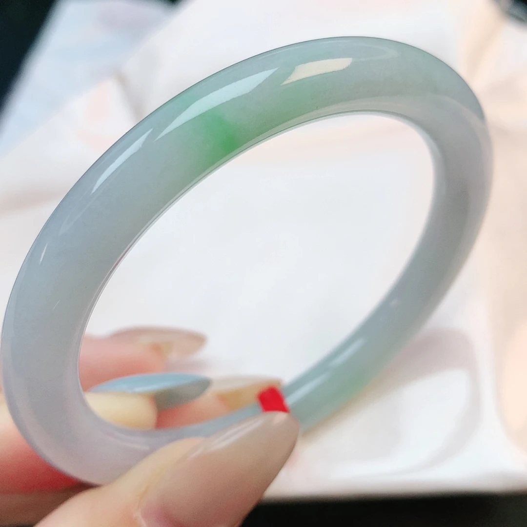 未镶嵌手镯翡翠53圆条882972