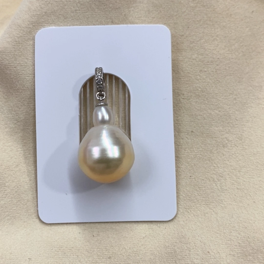 海水珍珠颈饰银S925镶嵌