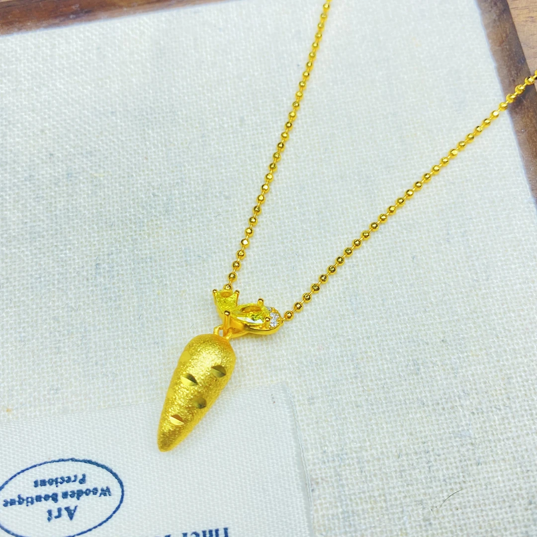 项链 K0453黄色胡萝卜项链多样性发货47478