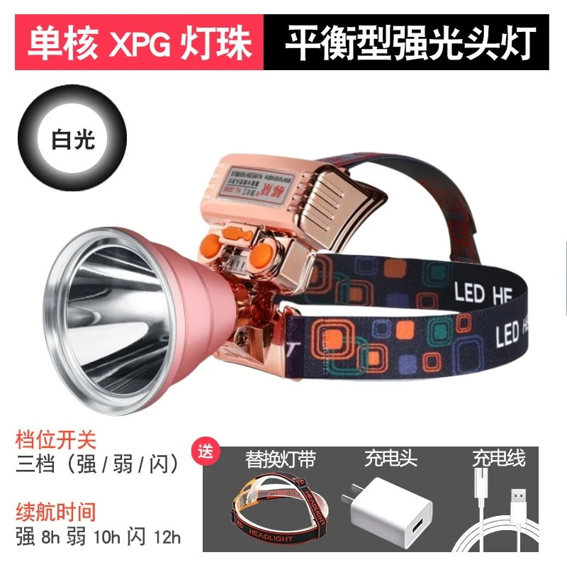【小光炮一号】远射头灯激光炮头戴式户外超长续航钓鱼赶海充电