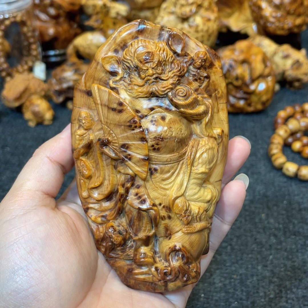 柏木（崖柏）太行精品陈化独留钟馗手摆件