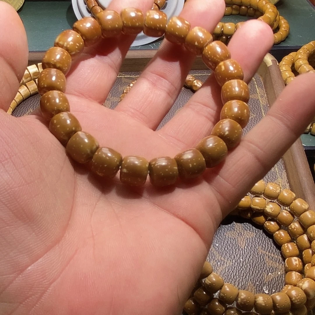 紫金鼠手串西*菩提子佛珠手链红皮