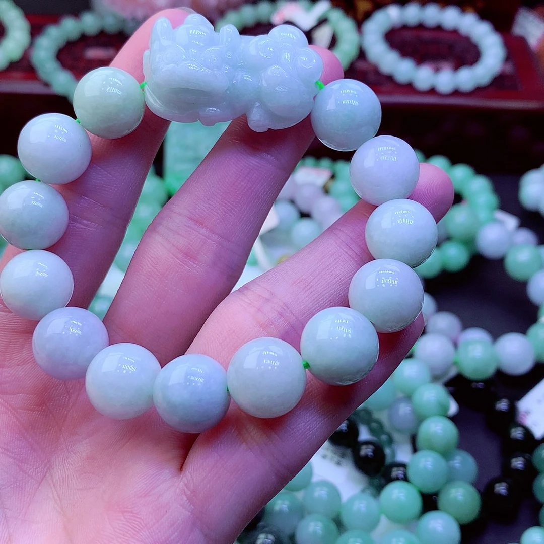 翡翠未镶嵌毛衣链